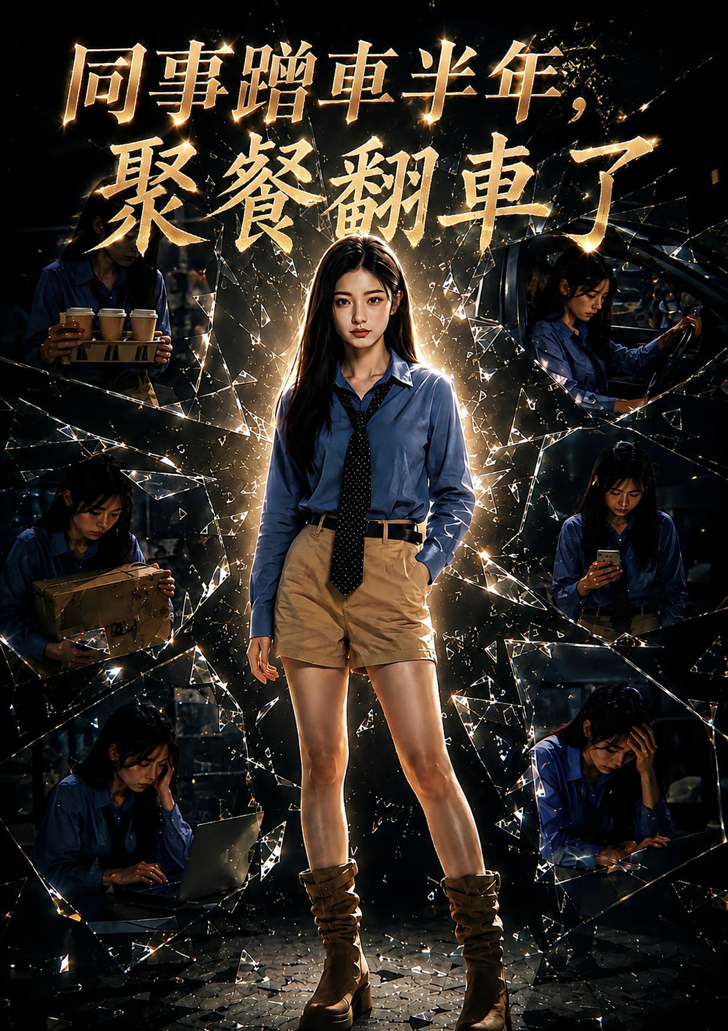《同事蹭車半年，聚餐翻車了》作品封面