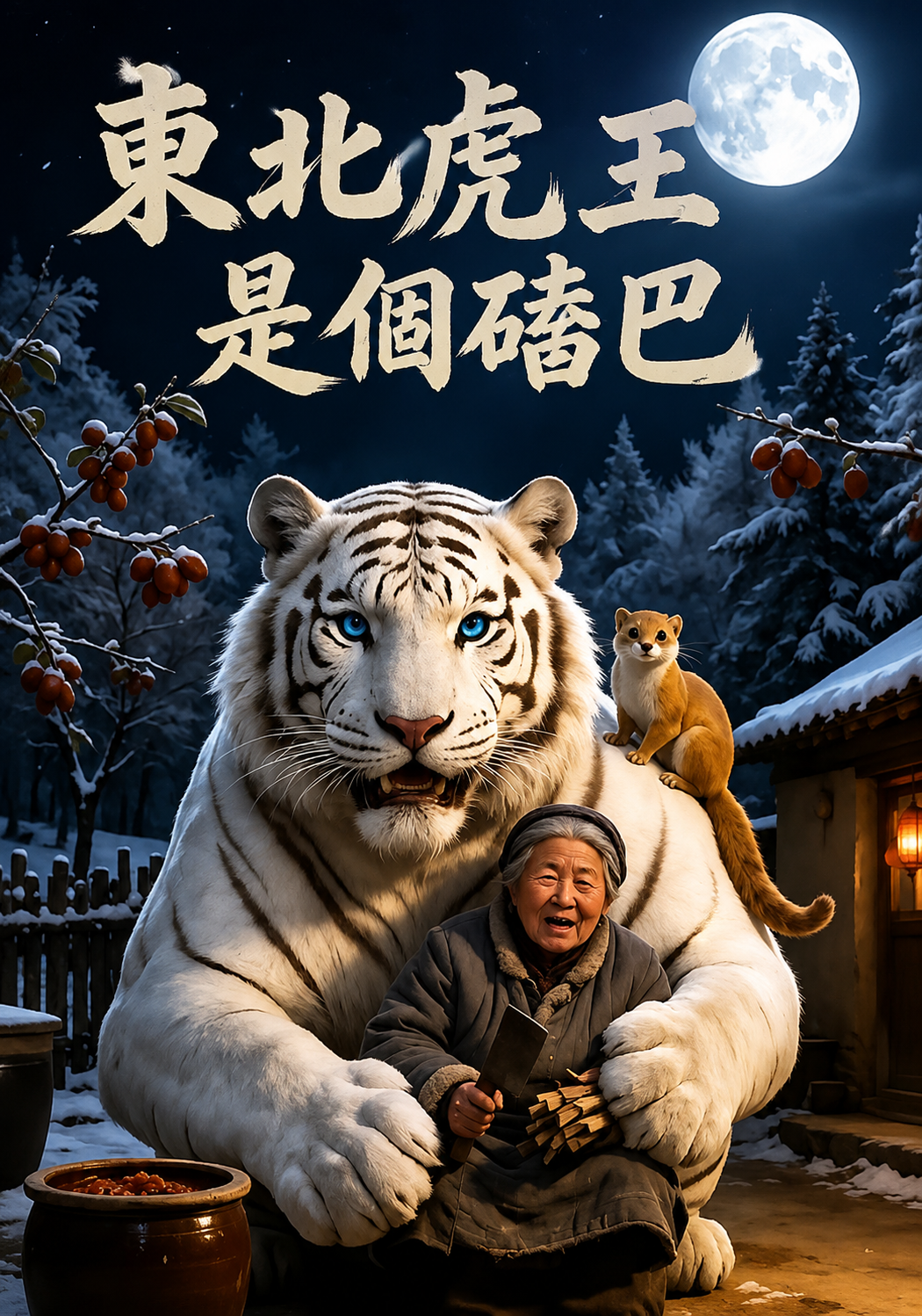 《東北虎王是個磕巴》作品封面