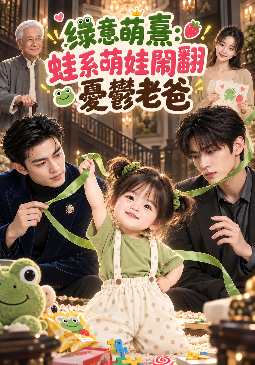 《綠意萌熹：蛙系萌娃鬧翻憂鬱老爸》作品封面